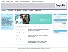 Tablet Screenshot of orgentis.com